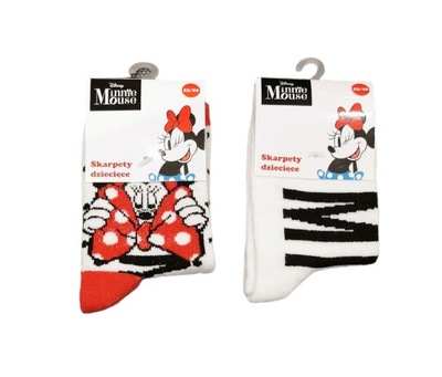 MYSZKA MINNIE MINI Skarpetki 23/26 2-pack