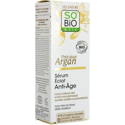 Serum p/zmarszczkowe, rozświetlające ARGAN So'Bio