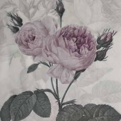 Serwetka Sagen Vintage retro róża 1 szt
