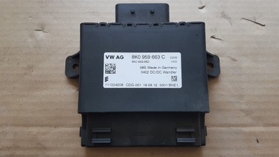 Модуль блок управления напряжения audi оригинальный номер 8k0959663c фото №1