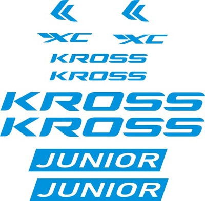 KROSS JUNIOR XC naklejki na rower dla chłopca