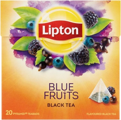 Lipton Owocowy Jagody herbata czarna 20 torebek