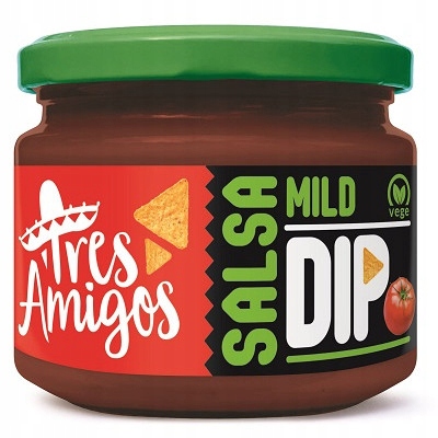 DIP SALSA ŁAGODNA Tres Amigos salsa do nachosów 300 g