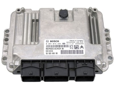 COMPUTADOR PEUGEOT 3008 1.6HDI 9666986680 0281013334  