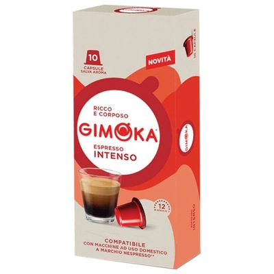 GIMOKA 10szt kapsułki kawa NESPRESSO INTENSO