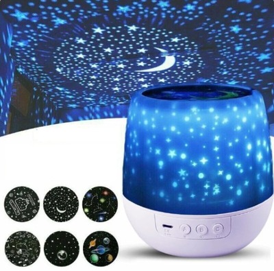 PROJEKTOR GWIAZD RZUTNIK NIEBA LAMPKA NOCNA LED DLA DZIECI