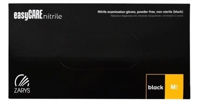 Zarys Rękawice Nitrylowe Czarne M 100szt