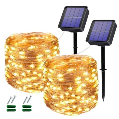 Lampa solarna wbijana Oreunik czarny 1 cm 2 szt.