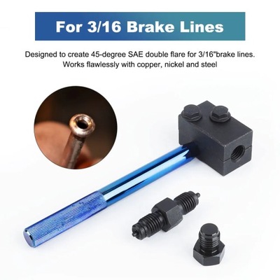 3/16 Inch Brake Line Double Flaring Tool Handheld 45 Degree SAE for ~31984 