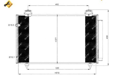 Nrf 35861 конденсатор, кондиционер фото №1