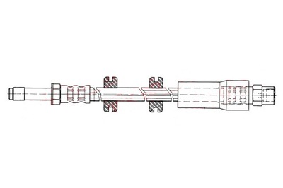 QUICK BRAKE ПАТРУБОК ТОРМОЗНОЙ ГИБКИЙ ПЕРЕД L/P MERCEDES SPRINTER