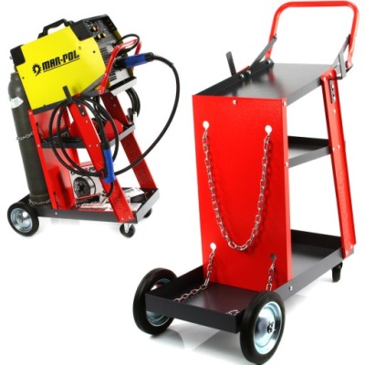 WÓZEK SPAWALNICZY DO SPAWAREK Z PÓŁKĄ NA BUTLE