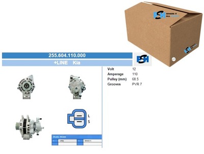 Генератор hyundai 110a генератор bv psh фото №1