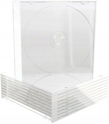 Pudełka 1x CD Slim 5MM 50sztuk CLEAR MATOWE Wa-Wa