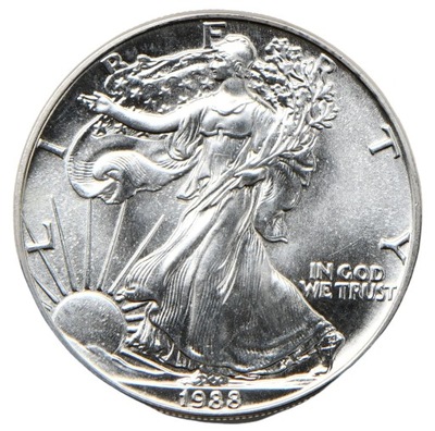 Srebrna Moneta - Amerykański Orzeł 1988