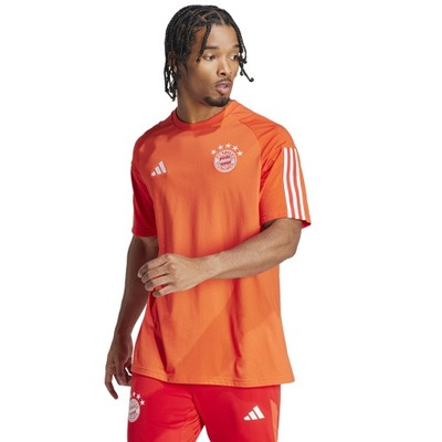 L Koszulka adidas FC Bayern CO Tee IQ0601 czerwony L