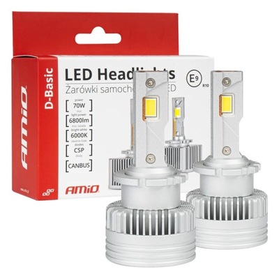 ЛАМПОЧКИ ЛАМПОЧКИ LED (СВЕТОДИОД ) SERIA D-BASIC D2S D2R 6000K CANBUS AMIO-03627