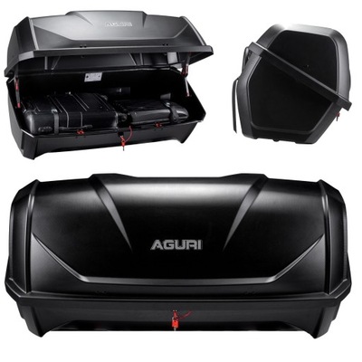 MALETERO BOKS ALFORJA BAGAZOWY AL BARRA DE REMOLQUE PARA PLATFORMY AGURI ACTIVE BIKE NEGRO 340L  