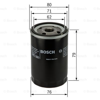 FILTRO ACEITES BOSCH ALFA 156 3.2 GTA 250KM 184KW  