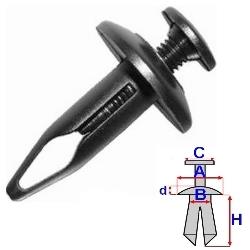 ШТИФТ ДЮБЕЛЬ NA OTWOR 6,4 MM,GM:20664092