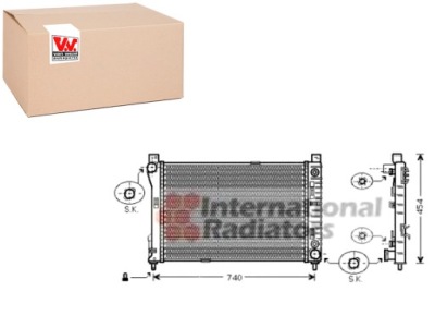 Радиатор воды mercedes c 200 cdi 203.007 w203 фото №1