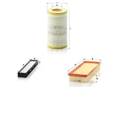 Комплект фильтров mercedes-benz sl r129 mann фильтр фото №1