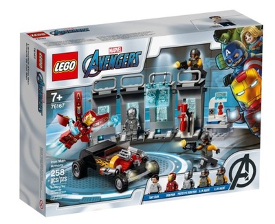 LEGO MARVEL 76167 ZBROJOWNIA IRON MANA AVENGERS