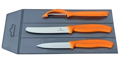 Victorinox zestaw 3 noży pomarańczowy