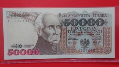 50000 zł 1993 T nr 1327635,stan UNC