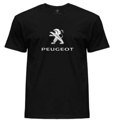 Męska Koszulka Peugeot Czarna Rozm.