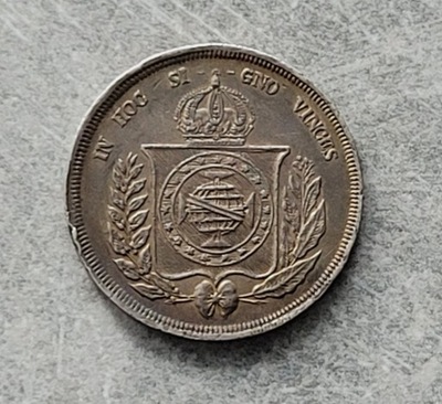 68) BRAZYLIA srebro - 500 Reis -1860 r.
