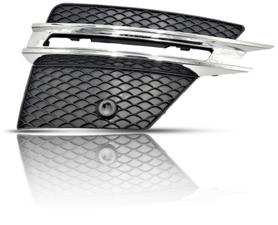 DEFLECTOR Z CON CROMO REJILLA DE PARAGOLPES CROMO LATERAL MERCEDES ML W166 DERECHA RH  