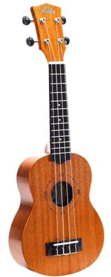 UKULELE SOPRANOWE - DREWNIANE - MAHONIOWE - OKAZJA