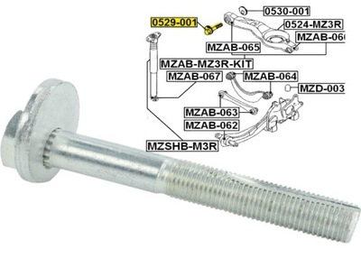 BOLT ADJUSTMENTS ZBIEZNOSCI REAR MAZDA 5 CR 05-10  