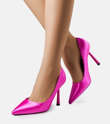 Hers Różowe eleganckie szpilki modny obcas G861 r. 39