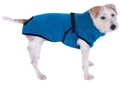 Ręcznik kąpielowy dla zwierząt psa pupila niebieski 48x35cm ActivePet