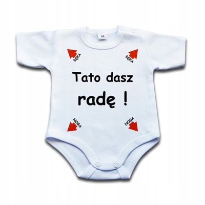 Tato dasz radę - body niemowlęce - 68