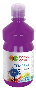 Happy Color Farba tempera premium 500ml śliwkowa