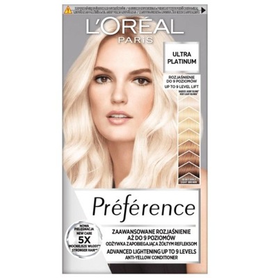LOreal Paris Preference rozjaśniacz do włosów Ultra Platinum