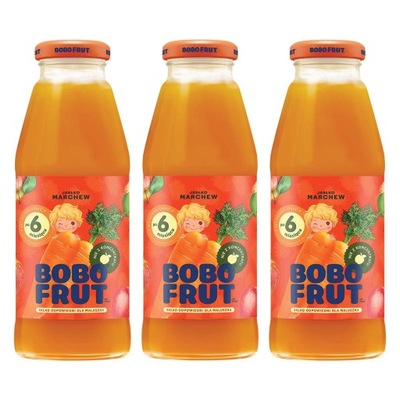 Bobo Frut Nektar jabłko marchewka 3x300ml