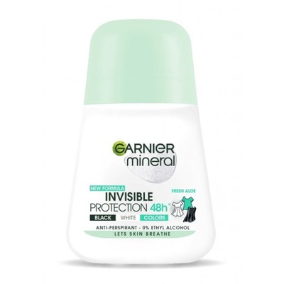 GARNIER ROLL-ON MINERAL INVISIBLE 48H BWC ALOE