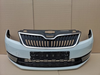 Skoda rapid 12-17 бампер передний kompletny омыватель цвет lf9f фото №1