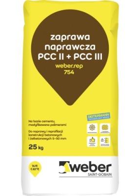 WEBER REP 754 Sucha zaprawa naprawcza 25kg