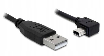 Przewód Kabel USB A - mini USB 5m kątowy boczny