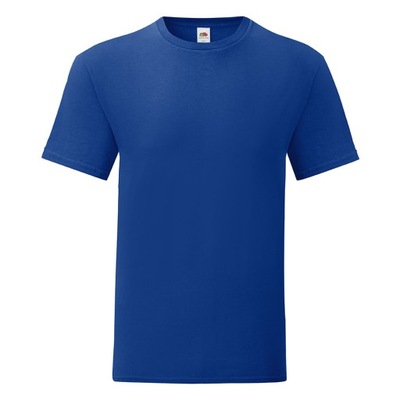 FRUIT OF THE LOOM T-SHIRT ICONIC COBALT BLUE S