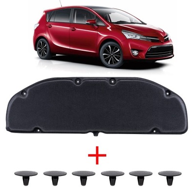 TOYOTA VERSO AR20 2009-2018 SOUND INSULATION HOOD + CLAMPS 533410F020  