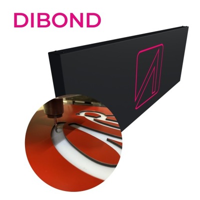 Kaseton reklamowy 300x50 cm - DIBOND