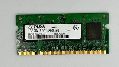 Pamięć RAM Elpida 2Rx16 PC2-5300S-555 1GB