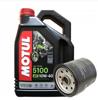 MOTUL 5100 10w40 4T 4L + Filtr HIFLOFILTRO Gratis