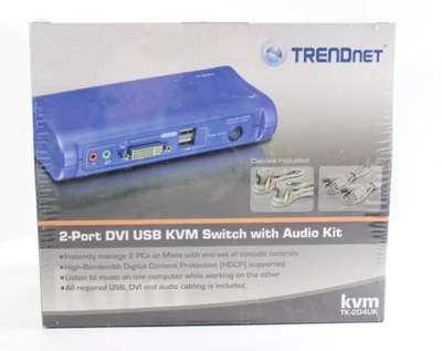 PRZEŁĄCZNIK KVM TRENDNET TK-204UK